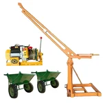 Crossbee 500 kg Mini Crane 360° With Electric Clutch Winch, 5 HP Motor, 40 Meter 8mm Rope & 2 pcs Double Wheel Trolley