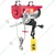 HT 300 kg Capacity 360° Electric Mini Crane Machine With PA 600 Electric Hoist with 1.6 HP Motor, 20 Meter 5 mm Wire Rope