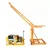 HT 500 kg Capacity 360° Mini Crane with Electric Clutch Winch, 3 HP Copper Winding Motor, 8 mm & 50 Meter Rope