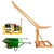 HT 500 kg Mini Crane 360° With 3 HP Electric Clutch Winch, 8 mm & 50 m Wire Rope With 1 Pcs Single Wheel Trolley