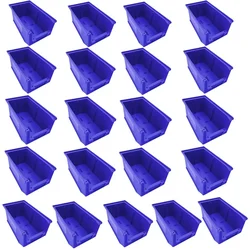 Global Star 300x200x160 mm HDPE Crate-35 Blue Storage Bin (Pack of 21)