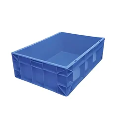 Supreme Pack of 3, 48L, 650x450x210mm Complete Closed Solid Plastic Crate