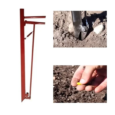 Manually Operated Seed Cum Fertilizer Dibbler or Seeder Machine for Seed Planting, CRC Body (1.5 inch Dia)