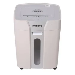 PILOT 08MC Paper and Credit Card Micro Cut Shredder, 8 Sheet Capacity, for Office Use