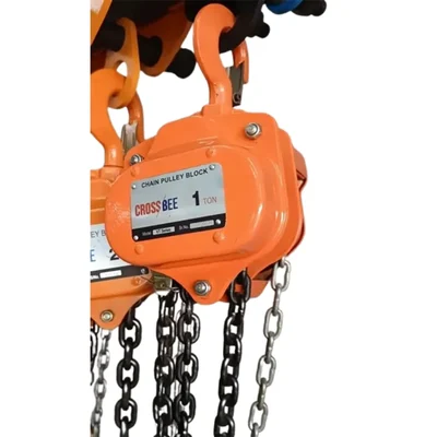 Crossbee 1 Ton Chain Pulley Block With 3 Meter 6 mm G80 Load Chain, 3 Meter Standard Lift-Single Fall (Warranty-6 Months)