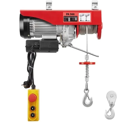 UTC Heavy Duty PA 500 kg Mini Electric Hoist with 1.5 HP 100% Copper Winding Motor, 5 mm & 20 meter Wire Rope