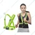 Gravitech 100 Pcs 360° High Visibility Green Colour Elastic Cross Belt With Reflective Tape For Safety Purpose