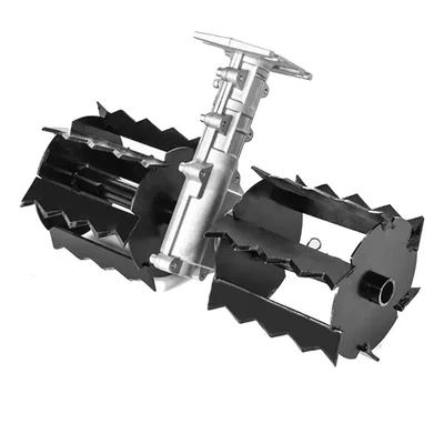 GRAMSTRONG Heavy Duty 28 mm Cross Blade Weeder, Tiller Attachment | Suitable for Petrol Grass Cutter