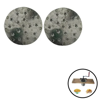 Pack of 2 Cross Shape Murukku Jali for Commercial Hand Operated Sev Machine