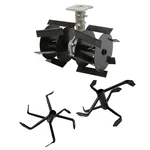 Heavy Duty 28 mm 2 in 1 Cross Weeder and 8 inch Cultivator Attachment Combo For Brush Cutter