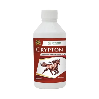 Exylon Crypton (Chlorpyriphos 50% + Cypermethrin 5% EC) Systemic Insecticide | For Chewing & Sucking Pest Control(Quantity-500 ml)
