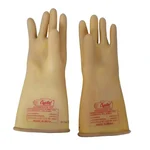 Crystal 11KV Class 2 Electrical Hand Gloves Shock Proof Seamless Rubber Protection 355mm