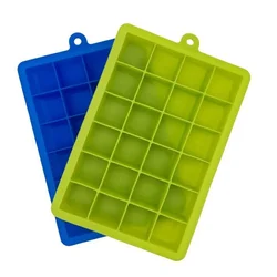 Pack of 10 Cube Shape Silicone Mould for Chocolate, Truffles, Ganache, Jelly, Praline, Brownie, Butter, Ice Cube Tray 