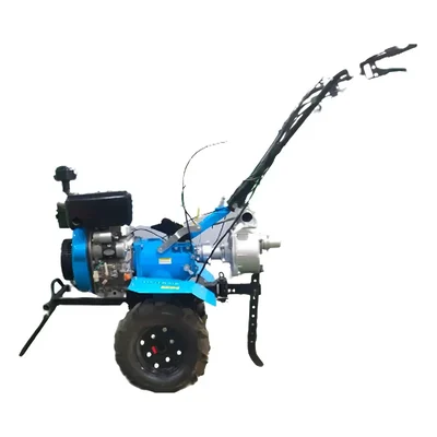 AIVA ITALY AV-500J 9HP Diesel Power Tiller / Cultivator With Water Pump Attachment