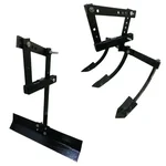 Heavy Duty Leveler & 3 Tyne Cultivator Attachment Combo With Extension For 2 Stroke 63 CC Mini Tiller