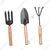AGT Garden Tools Combo Kit of a Hand Cultivator, Garden Fork, Hand Trowel & a 1 Inch Khurpi | Used for Small-scale Gardening