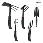 Jaiveer Garden Tools Combo of Rake-Hoe, Trowel, Cultivator, Fork and Leaf Rake | 5 Tools