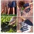 AGT Garden Tools Combo Kit of a Hand Cultivator, Hand Trowel, Garden Fork, Gardening Gloves and a Double-Cut Garden Cutter