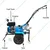 AIVA ITALY AV-500J 9HP Diesel Power Tiller / Cultivator With Water Pump Attachment