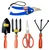 Globus Garden Tool Combo Kit, Garden Pruner, Cultivator, Big Trowel, Fork and Gardening Scissor (Set Of 5 Pcs)