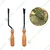 AGT Garden Tools Combo Kit of 5 Tools - Hand Cultivator, Small Hand Trowel, Big Hand Trowel, Garden Fork and a Hand Weeder