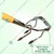 Mahan CW-34 with Handle, Heavy Duty 2 in 1 Hand Weeder/Garden Hoes/Multi Star Culti-Weeder(Pack Of 2)
