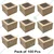 100 Pcs, 6x6x4 Window 350 GSM Cupcake Box with Insert For 4 Cupcakes, Brownies, Bakery Products