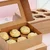 100 Pcs, 9x6x4 Inch Kraft 350 GSM Cupcake Box with Insert For 6 Cupcakes, Brownies, Bakery Products