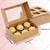 100 Pcs, 9x6x4 Inch Kraft 350 GSM Cupcake Box with Insert For 6 Cupcakes, Brownies, Bakery Products