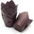 Pack of 200 POCHEON® Brown Tulip Cupcake Liners Muffin Paper Moulds for Elegant Baking Unbleached Greaseproof for Bake
