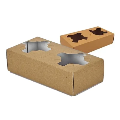 100 pcs, Cardboard Take Away Cup Holder for Hot or Cold Beverages