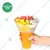 100 pcs, Disposable Hotpot Plastic Drink Cup Bowl with Top Snack Tray Lids