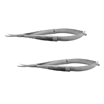 Forgesy (Pack of 2) Castroveijo Micro Scissor Curved 11cm, Noyes Spring Scissor