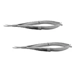Forgesy (Pack of 2) Castroveijo Micro Scissor Curved 11cm, Noyes Spring Scissor