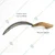 Curved Saw Grass Cutter with Wooden Handle for Gardening and Agriculture Purpose (Pack of 3)