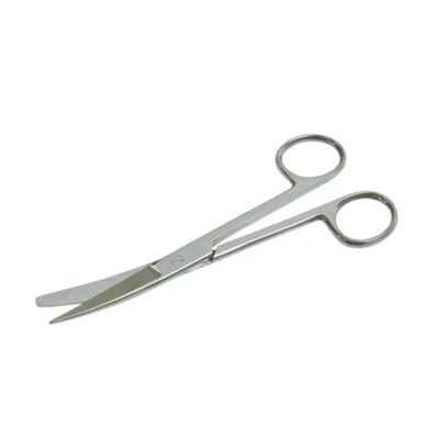 Forgesy 5 Inch Stainless Steel Dressing Surgical Scissor Curved Sharp Autoclave Reusable Matte Finish