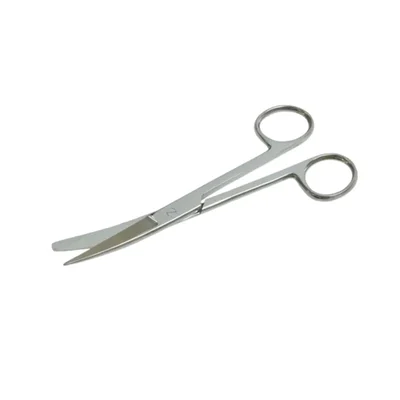 Forgesy 7 Inch Stainless Steel Dressing Surgical Scissor Curved Sharp Autoclave Reusable Matte Finish