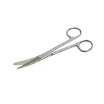Forgesy 7 Inch Stainless Steel Dressing Surgical Scissor Curved Sharp Autoclave Reusable Matte Finish