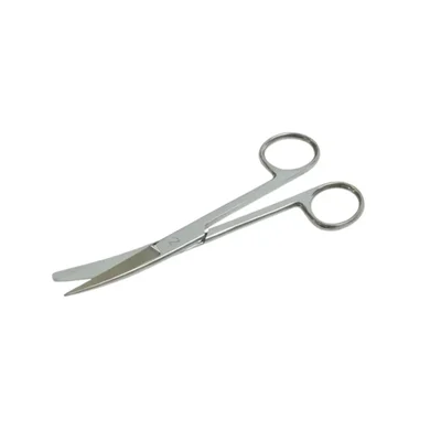 Forgesy 8 Inch Stainless Steel Dressing Surgical Scissor Curved Sharp Autoclave Reusable Matte Finish