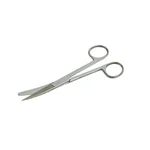 Forgesy 8 Inch Stainless Steel Dressing Surgical Scissor Curved Sharp Autoclave Reusable Matte Finish