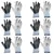 Premium Quality Pack of 6 Cut Resistance Nitrile Coated Safety Gloves(Pack-6)