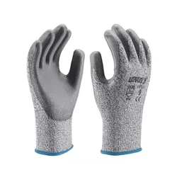 Udyogi PE Cut Resistant Gloves Grey Color, 9 Size, HPU3 (Pack-1 Pair)