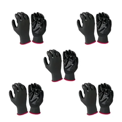 7 Shield Cut Resistant with Rubber Grade Nylon Hand Safety Gloves(Pack-5)
