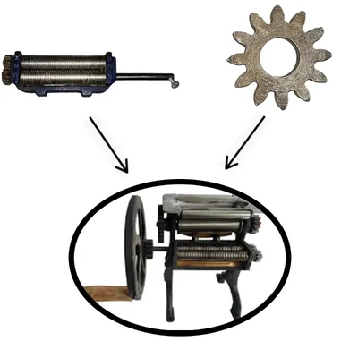 Big Cutter and 12 Teeth Mild Steel Gear(small) Combo for Noodle Making Machines