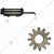 Big Cutter and 12 Teeth Mild Steel Gear(small) Combo for Noodle Making Machines