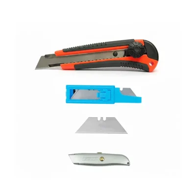 Taparia 3 Pcs Cutting Combo with SK1 Snap Off Cutter, UK3 Utility Knife and 10 Spare Blades for Precision Cutting