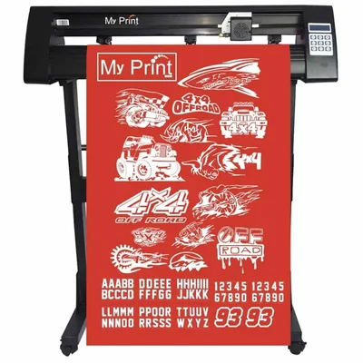 MY PRINT 24 Inch Radium Sticker Cutting Plotter | With Stand & Insatallation Guide