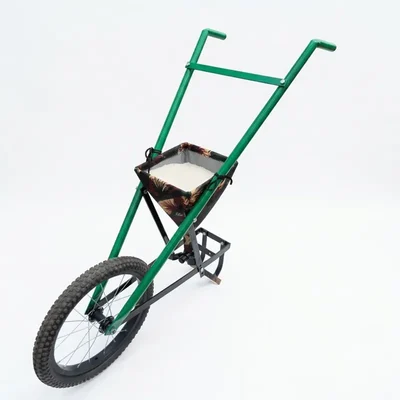 Cycle Weeder 16-Inch Wheel Fertilizer Spreader & Cultivator for Agriculture Weeding with 5kg Hopper