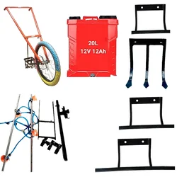 Heavy Duty Cycle Weeder with 20L Sprayer, Blades and Accessories (4 nozzles, 8 feet Stainless Steel Pipe)