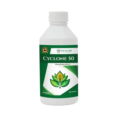 Exylon Cyclone 50 (Chlorpyriphos 50% EC) Systemic Insecticide | Effective For Soil and Foliar Pest Control(Quantity-500 ml)